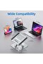 Adjustable Laptop Stand for Desk Ergonomic Riser with 360° Rotating Base Foldable Notebook Computer Holder - 5