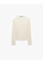 Slim Fit Transparent Long Sleeve High Neck Lace T-Shirt - 4