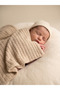 Baby 3-Piece Pique Set 110X140 cm 100% Cotton Knitted Patterned Pique + 60X120 cm Elastic Sheet + Pillowcase Set - 3