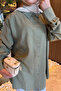 Khaki Stone Detailed Shirt - 3