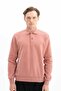 Ar-Ma Men's Polo Collar Sweatshirt Basic Without Print Without Pockets Regular Fit Carbon Brushed Thessaloniki K265646999