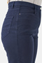 30215 Dark Blue Hidden Elastic Waist Cotton Pants - 6
