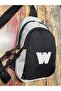 Waterproof Solid Color W Letter Embroidered Crossbody Chest Bag with Adjustable Strap for Daily Use - 2