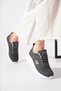 Merbes Anorak Side Embroidered Women's Sports Shoes Smoked - 3