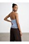 10868 Lace Detailed Halter Neck Knitwear Blouse - 2