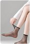 Aeria Series Women's Non-Slip Silicone Sole Invisible 5 Den Transparent Tulle Socks Yoga Pilates and Daily Use Socks - 3