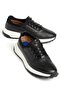 Genuine Leather Men's Casual Shoes Black Light Sole Stretchable