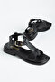 Women's Buckle T-Strap Casual Sandals - 4