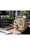 20 Pack Ripple Wall Paper Cups with Black Sip Lids | Disposable Hot Coffee Cups | Double Wall Insulated Cups - 6