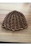 Tan Brown Mesh Premium Knitted Bohemian Bandana Summer Stylish Knitwear Hat Beanie Beach - 4