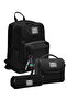 Black Gray Boys' Primary and Secondary School Three-Piece School Bag Set Setygn33240A