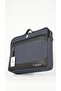 Navy Blue Men's Laptop Briefcase Slim Briefcase Hand Shoulder Office Bag with Three Pockets - 4