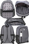 Gray Men's Laptop Backpack Ergonomic School Business Bag - 5