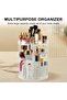 Makeup organizer, 360 degree rotating adjustable cosmetic storage display case with 8 layers large capacity, fits jewelry,makeup brushes, lipsticks and more - 2
