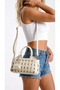 Premium Knitted Lusque Handbag with Chain Detail, Stylish Daily Bag - 3