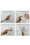 4 Pieces Stainless Dish Sponge Holder Adhesive Hanger Double-Sided Adhesive Gray - 2