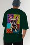 For Dog Lovers 65 Back Dog Print Green Oversize T-Shirt 100% Cotton Unisex Dog Lover Premium Design - 7