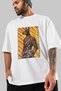 For Dog Lovers 36 Front Dog Printed White Oversize T-Shirt 100% Cotton Unisex Dog Lover Premium Design - 3