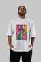 For the Love of Dogs 59 Front Dog Printed White Oversize T-Shirt 100% Cotton Unisex Dog Lover Premium Design - 6