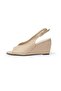 Blanca Skin Color Wedge Heel Women's Sandals - 5