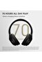 Wireless Bluetooth Over-Ear Headphones with 3 EQ Modes, 70 Hrs Play Time, HiFi Stereo, Mic (Black) - 2