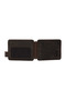 Men's Wallet Card Holder Genuine Leather Wallet Money Clip Double-Sided Use Gift |   Coffee Khaki Axis Reverse - 5