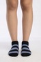 Women's 4-Pack Bamboo Booties Socks with Stripe Pattern - 3