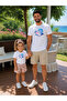 Father Daughter Combination Sold as a Single Item 100% Cotton Oversize T-Shirt Father's Day Gift