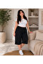 Women's Viscose Pocketless Battal Capri Relaxed Cut - Large Size - 3