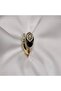 Xuping Quality Stainless Steel Anti-Allergic Snake Figured Zircon Stone Black Enamel Ring