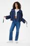 Parille Trench Coat with Stand Collar and Back Windbreaker Detail - 2