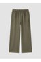 Vizyon New Season Elastic Waist Linen Blend Women's Trousers - 5