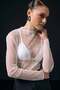 Vaze striped transparent blouse ecru - 3