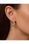 Pearlisse Pearl Detailed Inlaid Zircon Stone Rectangular Steel Xuping Earrings - 2
