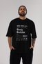 Body Builder 2 Oversize Front Printed Black T-Shirt 100% Cotton Streetwear Premium Comfortable Fit - 6