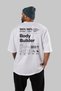 Body Builder 2 Oversize Back Printed White T-Shirt 100% Cotton Streetwear Premium Comfortable Fit - 4