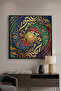 Al-Wusool Islamic Wall Art | Framed Canvas Print | Arabic Calligraphy Decor for Living Room, Bedroom, Office & Gift