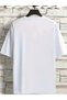 Women's Imagination Printed Crew Neck Oversize Casual Black White Navy Blue Beige Lilac T-Shirt - 3