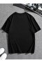 Men's Best Dad Printed Crew Neck Oversize Casual Boyfirend Black White Beige T-Shirt - 2