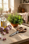 Luno Chef Acacia Handle Multi-Purpose Kitchen Scissors Stainless Steel Kitchen Scissors - 6