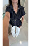 Yotles Navy Blue Buttoned Denim Shirt - 2