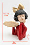 🎀   Bow-Tied Girl Figurine with Presentation Tray - 3