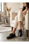 Women's Black Genuine Leather Orthopedic Soft Sole Summer Casual Shoes - 2