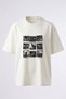 Rock Band Design Back Printed Cotton White Oversize T-Shirt