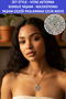 Zet Style – Vitae Aeterna |   Eternal Life Collection - Flower of Life Stainless Steel Necklace – Bohemian Necklace, Stylish and Mystical Design - 3