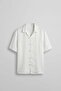 Men's Boxy Fit Tencel Fabric Kimono Shirt White