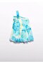 Mayoral Abel Lula Girls' One-Shoulder Chiffon Evening Dress Blue - 4