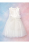 Girl's Dress with Dry Flower Brooch and Crown Detail, 2-16 Years Old, Special Occasion, Event Dress - 5