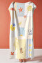 Mediterranean Tropical Striped Beach Towel - Marine Pastel Yellow Blue Quick-Dry Microfiber Towel Coverlet - 2