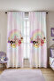 Fairy Tale Castle Patterned Children's Baby Room Background Curtain (Single Wing Pricing) - 3